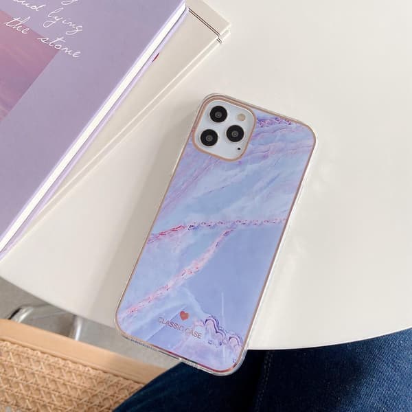 iPhone 12 Pro Max Skal i oändliga färger marmor mönster