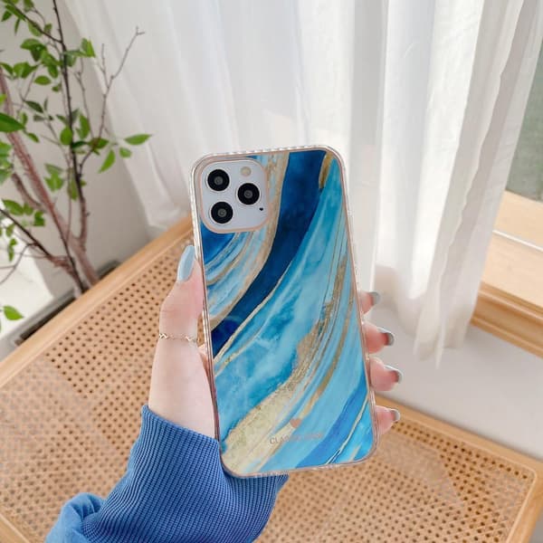 iPhone 12 Pro Max Skal i oändliga färger marmor mönster