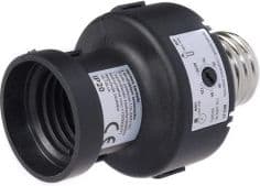 Maclean MCE21 B E27 lamphållare med skymningssensor och 100W timer