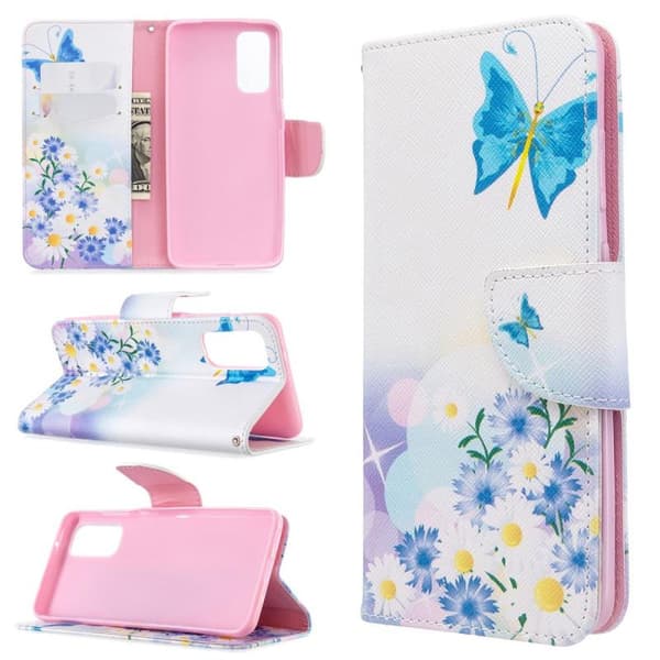 Plånboksfodral Xiaomi Mi 10T Pro – Fjärilar och Blommor