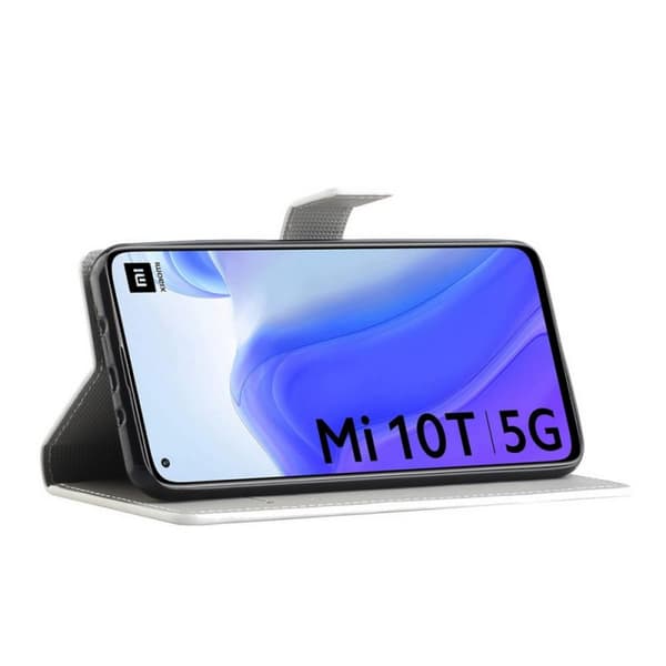 Plånboksfodral Xiaomi Mi 10T Pro - Svart med Fjärilar