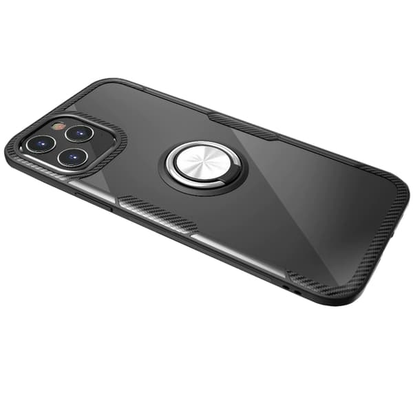 Smidigt Skal med Ringhållare - iPhone 12 Pro Max