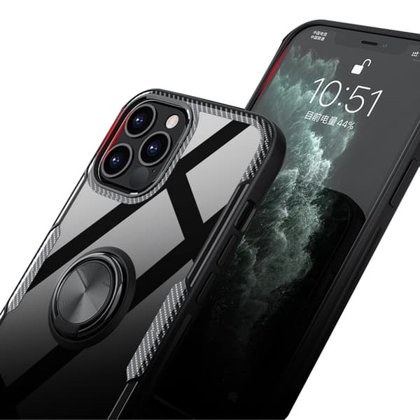Smidigt Skal med Ringhållare - iPhone 12 Pro Max