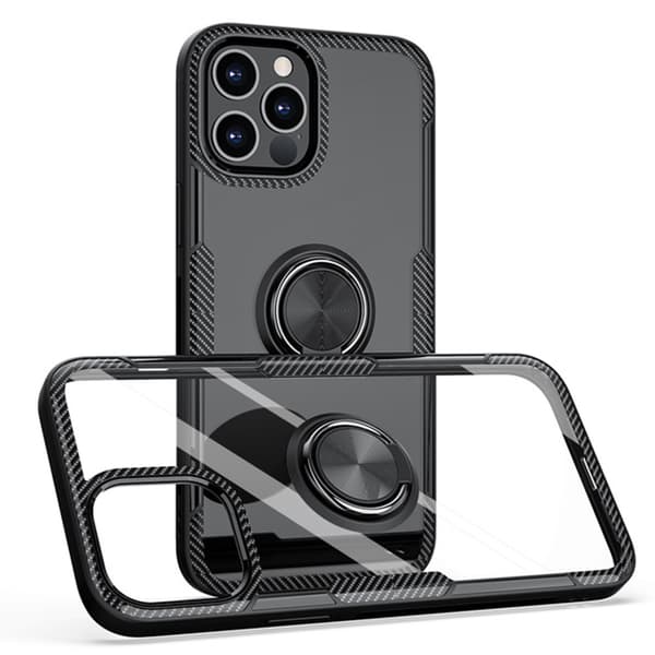 Smidigt Skal med Ringhållare - iPhone 12 Pro Max