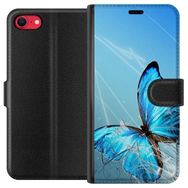 Apple iPhone 7 Tegnebogsetui Sommerfugl