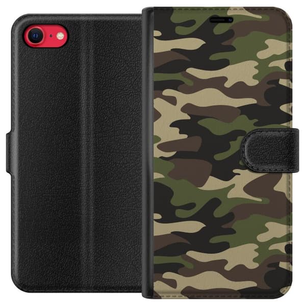 Apple iPhone 7 Plånboksfodral Military