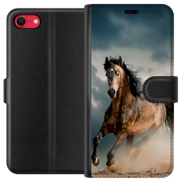 Apple iPhone 7 Tegnebogsetui Hest