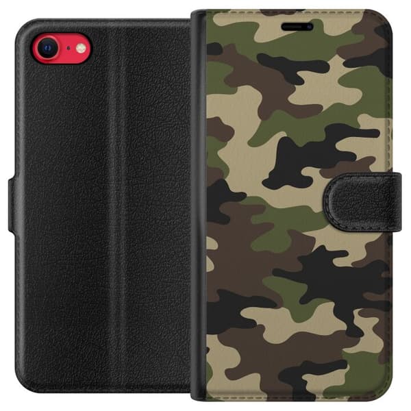 Apple iPhone 7 Plånboksfodral Woodland Camo