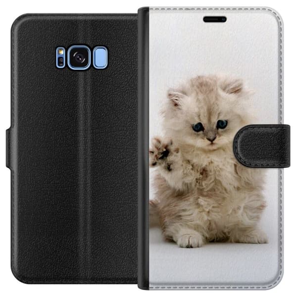 Samsung Galaxy S8 Plånboksfodral Katt