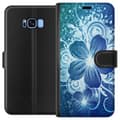 Miniatyrbillede 1 af 3: Samsung Galaxy S8 Tegnebogsetui Blomster