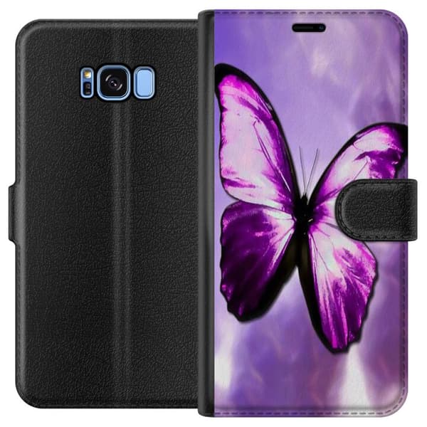 Samsung Galaxy S8 Lommeboketui Sommerfugl