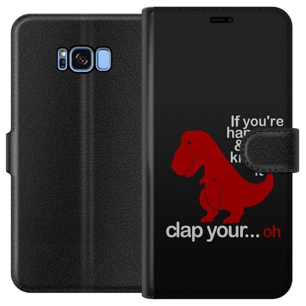 Samsung Galaxy S8 Plånboksfodral Dinosaurie