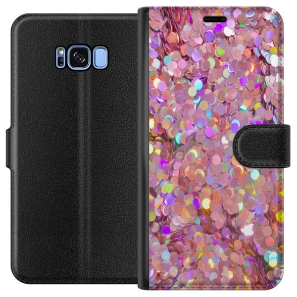 Samsung Galaxy S8 Lompakkokotelo Kimalteleva