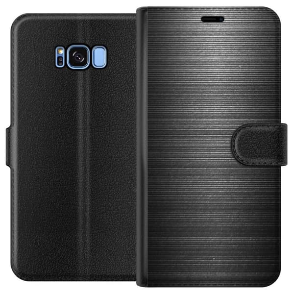 Samsung Galaxy S8 Tegnebogsetui Børstet Metal