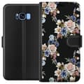 Miniatyrbillede 1 af 3: Samsung Galaxy S8 Tegnebogsetui Blomstret