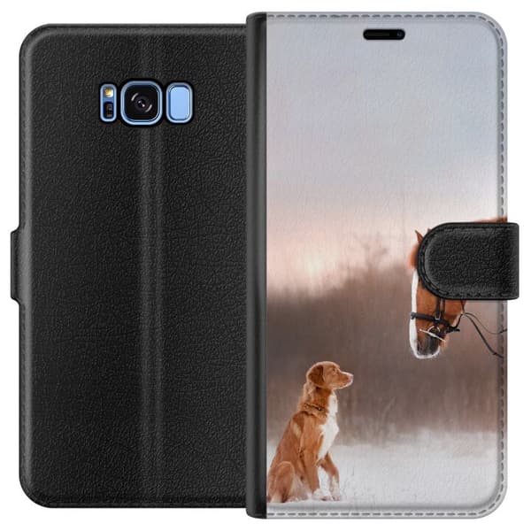 Samsung Galaxy S8 Plånboksfodral Häst & Hund