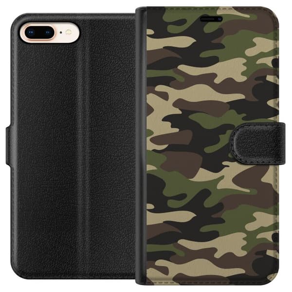 Apple iPhone 7 Plus Plånboksfodral Militär