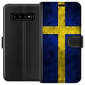 Miniatyrbilde 1 av 3: Samsung Galaxy S10 Lommeboketui Sverige Flag