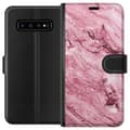 Miniatyrbillede 1 af 3: Samsung Galaxy S10 Tegnebogsetui Glitter Marmor