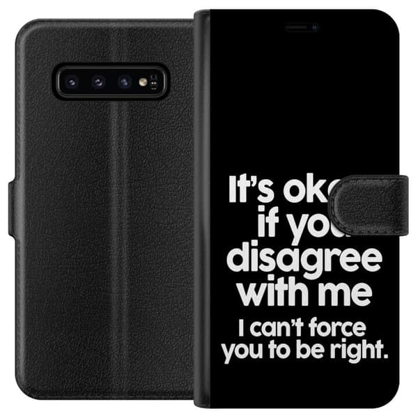 Samsung Galaxy S10 Lommeboketui Tekst