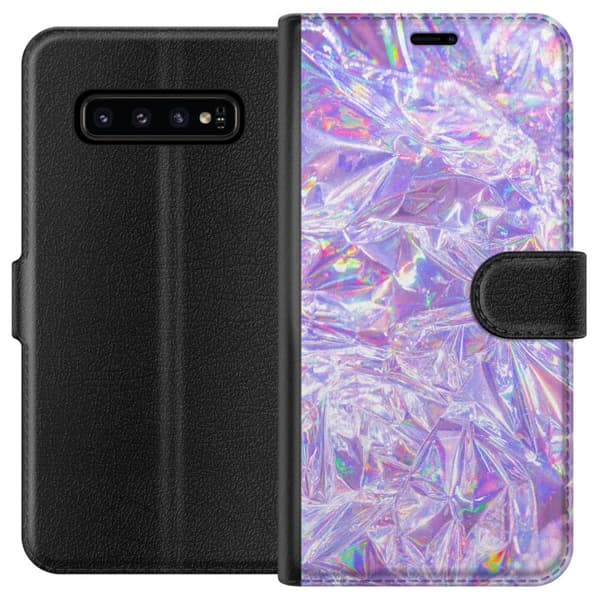 Samsung Galaxy S10 Lommeboketui Holografiske diamanter