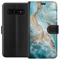 Miniatyrbilde 1 av 3: Samsung Galaxy S10 Lommeboketui Magisk Marmor