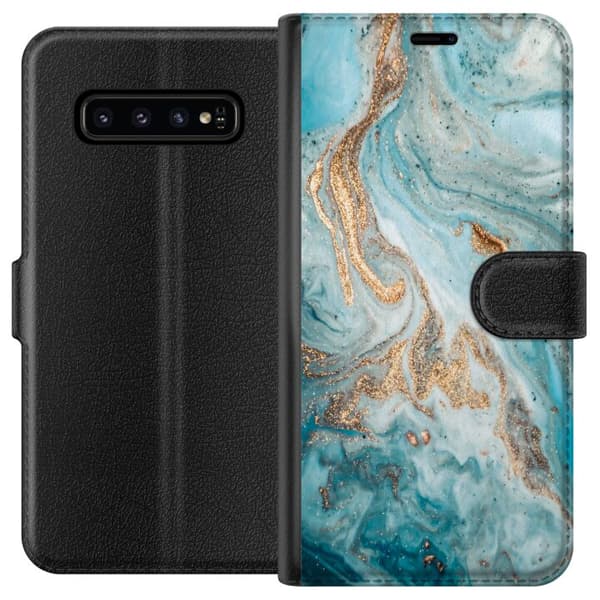 Samsung Galaxy S10 Lommeboketui Magisk Marmor
