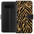 Pikkukuva 1 / 3: Samsung Galaxy S10 Lompakkokotelo Kulta & Kiiltää