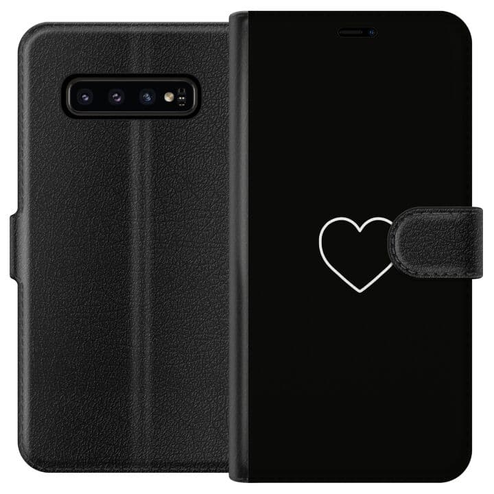 Samsung Galaxy S10 Plånboksfodral Hjärta