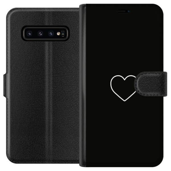 Samsung Galaxy S10 Plånboksfodral Hjärta