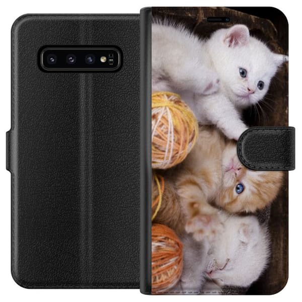 Samsung Galaxy S10 Lommeboketui Katter