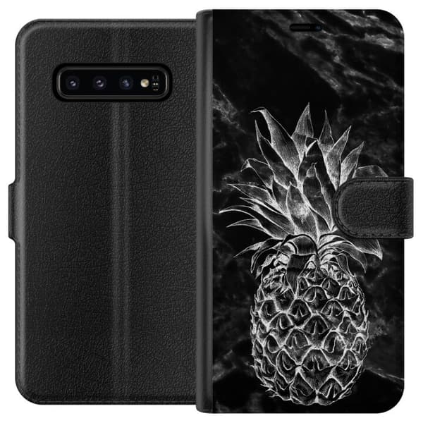 Samsung Galaxy S10 Lommeboketui Ananas
