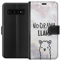 Miniatyrbilde 1 av 3: Samsung Galaxy S10 Lommeboketui Llama Marble