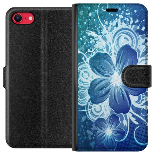 Apple iPhone 8 Tegnebogsetui Blomster