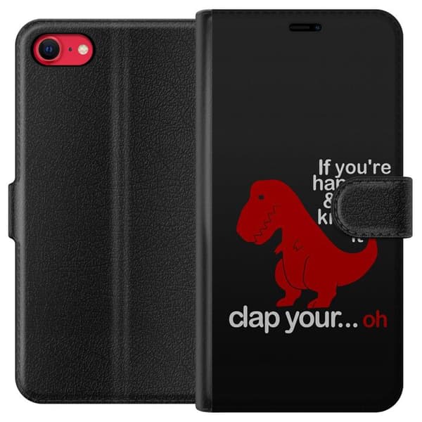 Apple iPhone 8 Plånboksfodral Dinosaurie