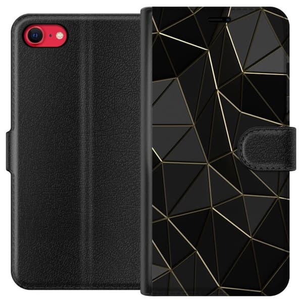 Apple iPhone 8 Lompakkokotelo Keskiyö