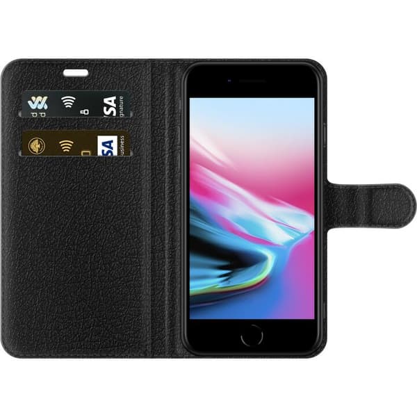 Apple iPhone 8 Tegnebogsetui Hest & Kat