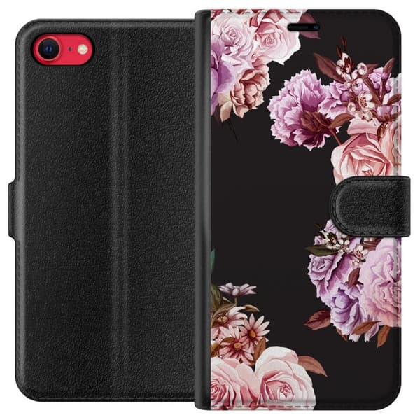 Apple iPhone 8 Tegnebogsetui Blomster