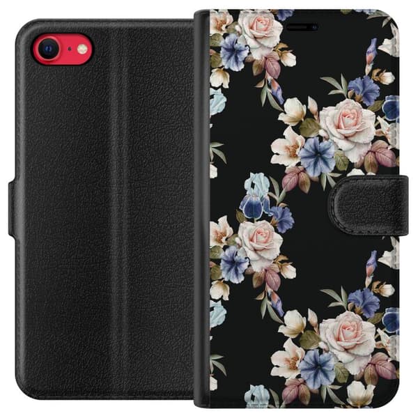 Apple iPhone 8 Tegnebogsetui Blomster