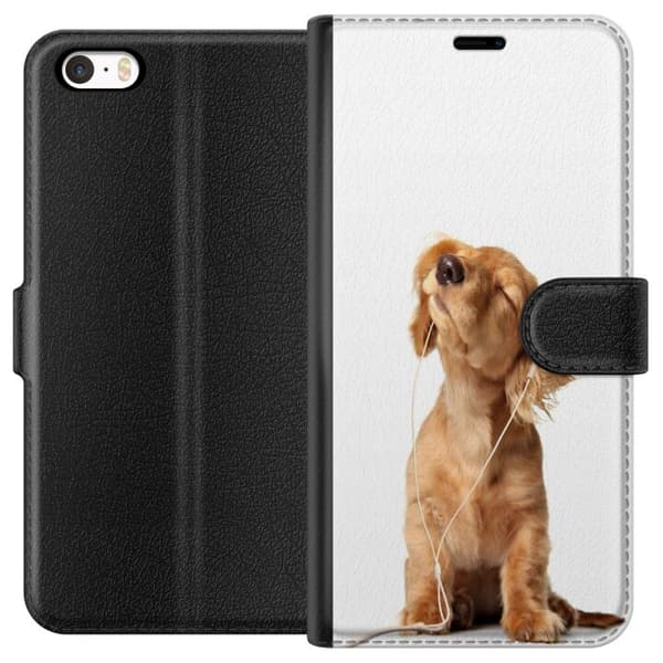 Apple iPhone 5 Tegnebogsetui Hund