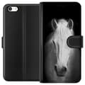 Miniatyrbillede 1 af 3: Apple iPhone 5 Tegnebogsetui Hvid Hest