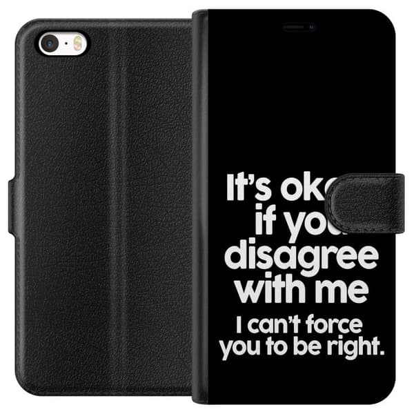 Apple iPhone 5 Tegnebogsetui Tekst