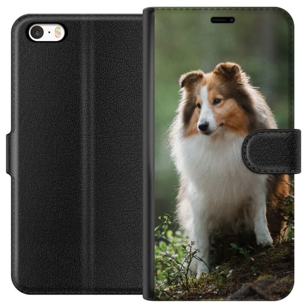 Apple iPhone 5 Tegnebogsetui Hund