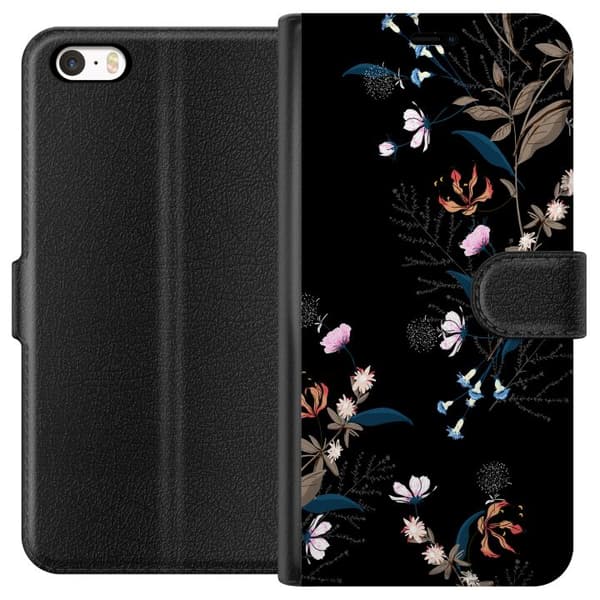 Apple iPhone 5 Tegnebogsetui Blomster