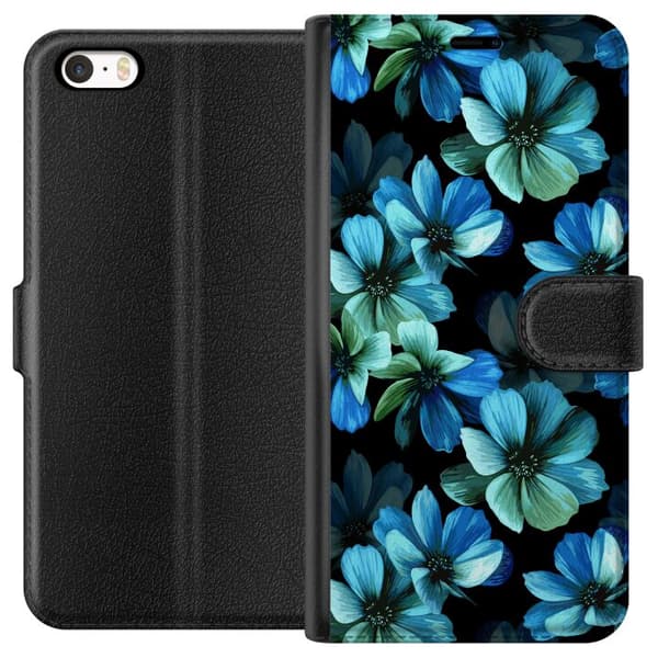 Apple iPhone 5 Tegnebogsetui Blomster