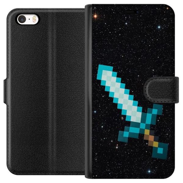 Apple iPhone 5 Lommeboketui Minecraft Sverd