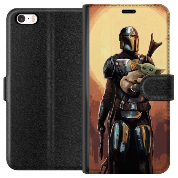 Apple iPhone 5 Lompakkokotelo Baby Yoda