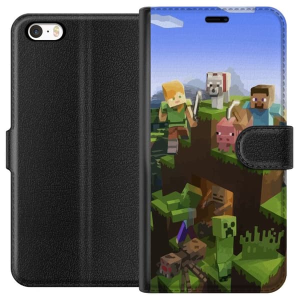 Apple iPhone 5 Tegnebogsetui MineCraft