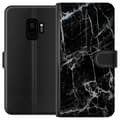 Miniatyrbillede 1 af 3: Samsung Galaxy S9 Tegnebogsetui Sort marmor
