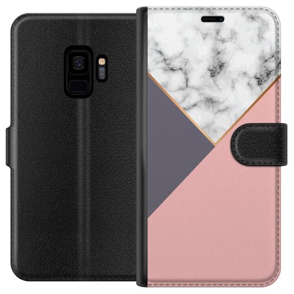 Samsung Galaxy S9 Tegnebogsetui Marmor Skæring